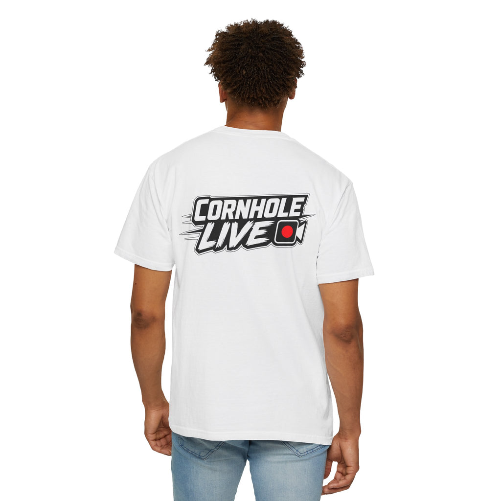 Cornhole Live T-Shirt — Cornhole Live Logo Tee (Front & Back)
