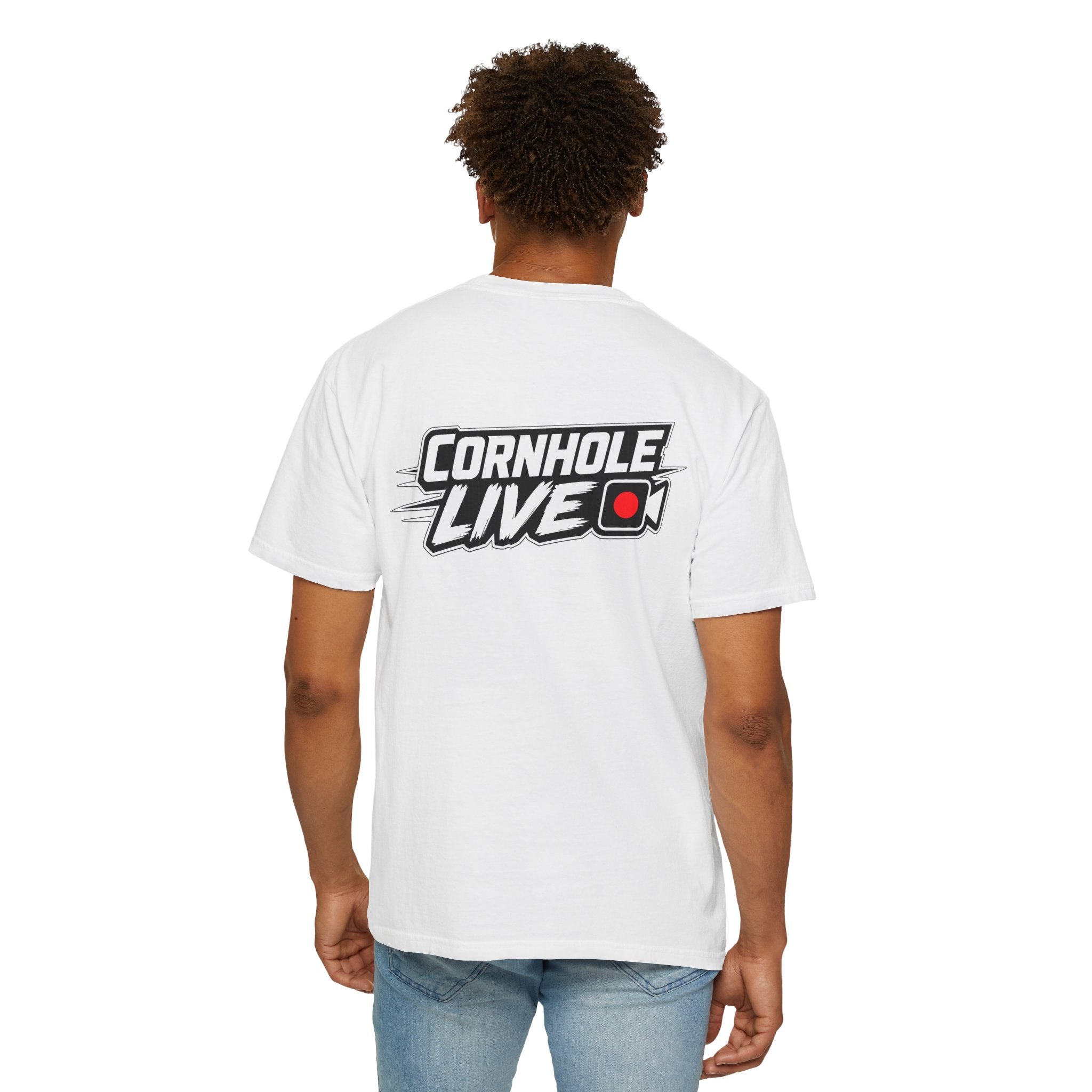 Cornhole Live T-Shirt — Cornhole Live Logo Tee (Front & Back)