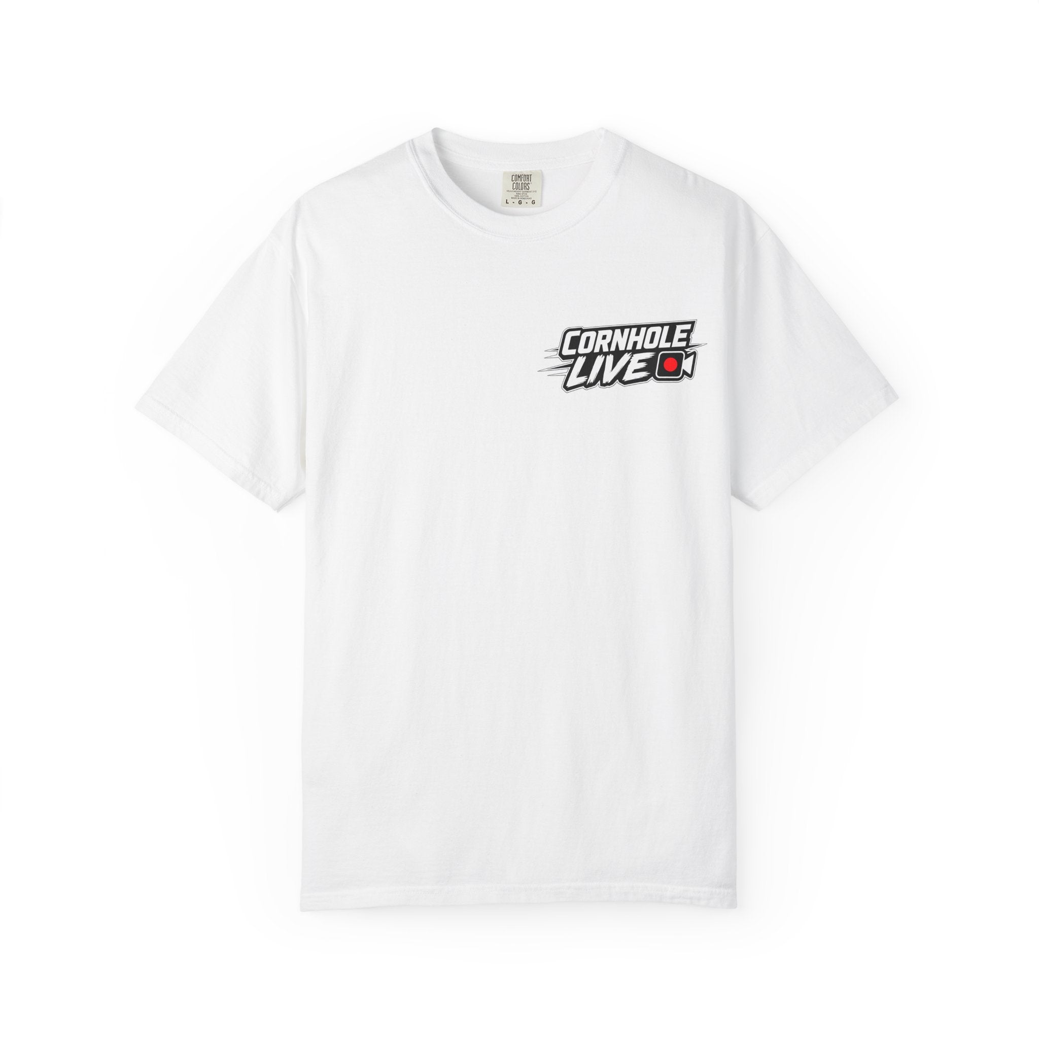 Cornhole Live T-Shirt — Cornhole Live Logo Tee (Front & Back)